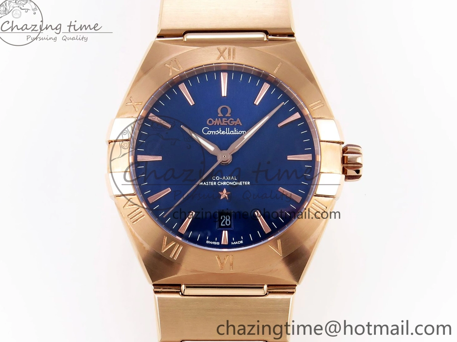 0327 Constellation 39mm RG ASWF 1:1 Best Edition Blue Dial on RG Bracelet A Practical 7778